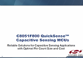 Titulní obrázek - C8051F800 QuickSense Capacitive Sensing MCus