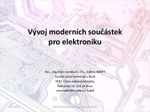 Titulní obrázek - Moderní součástky pro elektroniku
