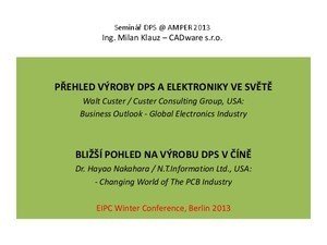 Titulní obrázek - Přehled výroby DPS a elektroniky ve světě a bližší pohled na výrobu v Číně