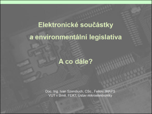 Titulní obrázek - Elektronické součástky a environmentální legislativa
